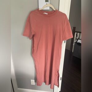 Zara Dusty Rose Crew Neck Top